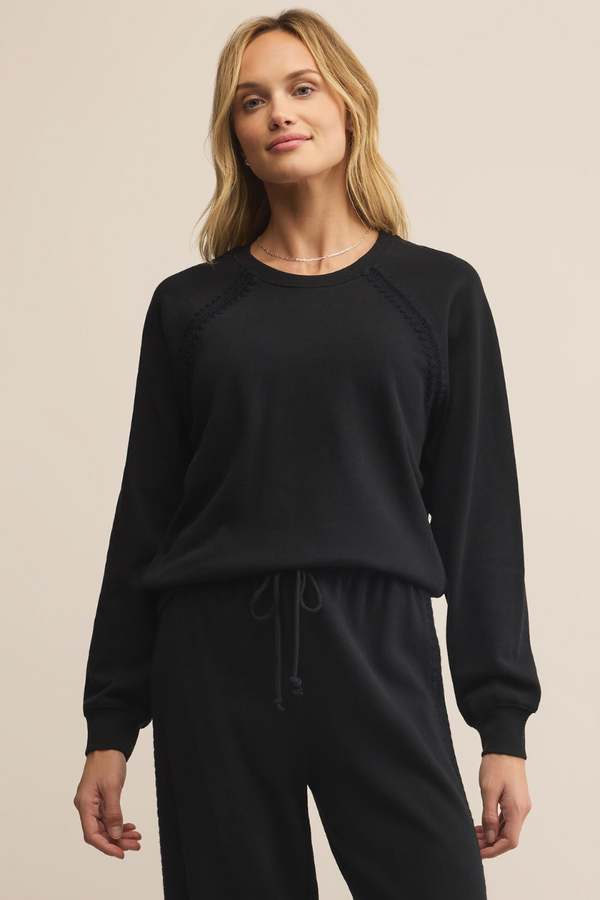 ALL AROUND FRENCH TERRY SWEATSHIRT-BK