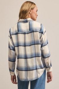RIVER PLAID BUTTON UP