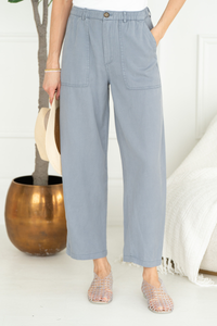 ALWAYS CHIC SOFT CURVE TENCEL PANTS-BL