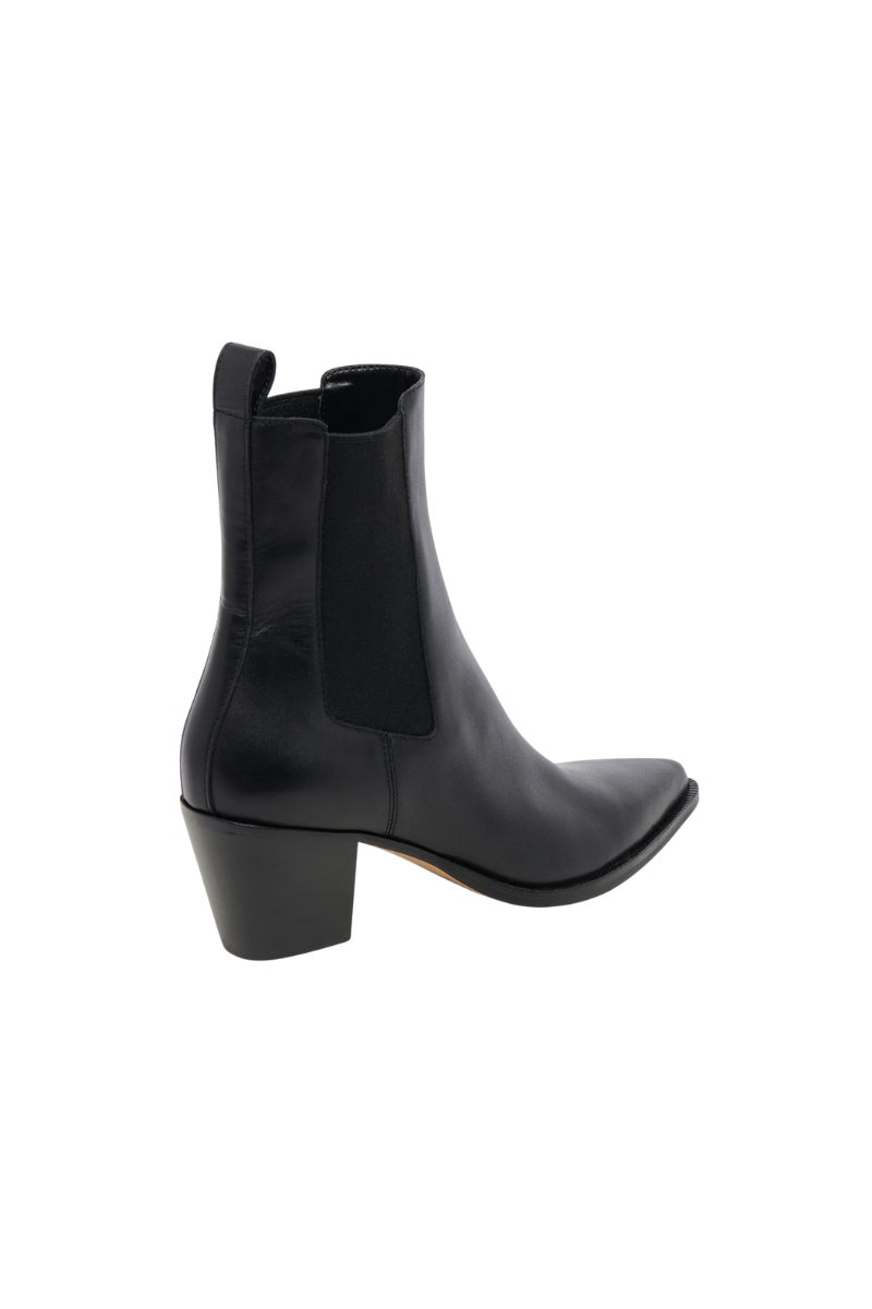 SHADIE LEATHER BOOTS-BK