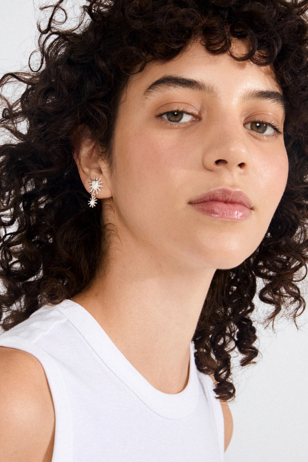 LYRICUS SILVER PLATED EARRINGS