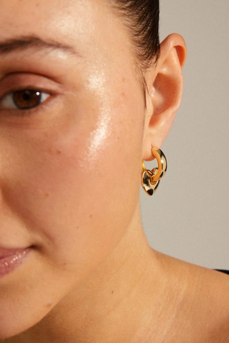 WAVE GOLD PLATED EARRINGS