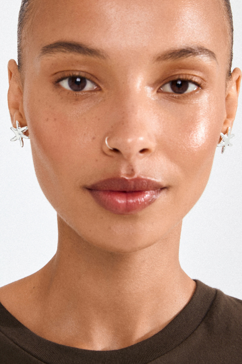 PRISM SILVER PLATED EARRINGS