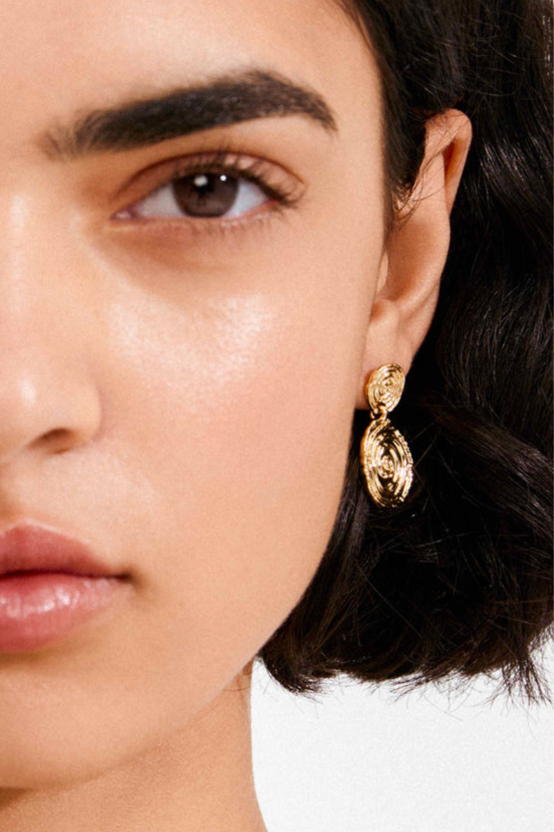 AIR GOLD PLATED EARRINGS