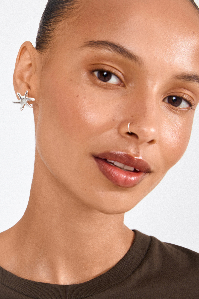 PRISM SILVER PLATED EARRINGS