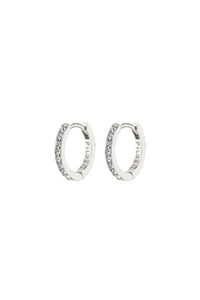 EBNA SMALL SILVER PLATED EARRINGS