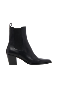 SHADIE LEATHER BOOTS-BK