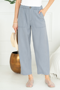 ALWAYS CHIC SOFT CURVE TENCEL PANTS-BL