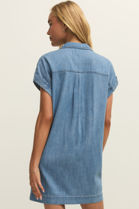 NAPA LIGHTWEIGHT DENIM MINI DRESS