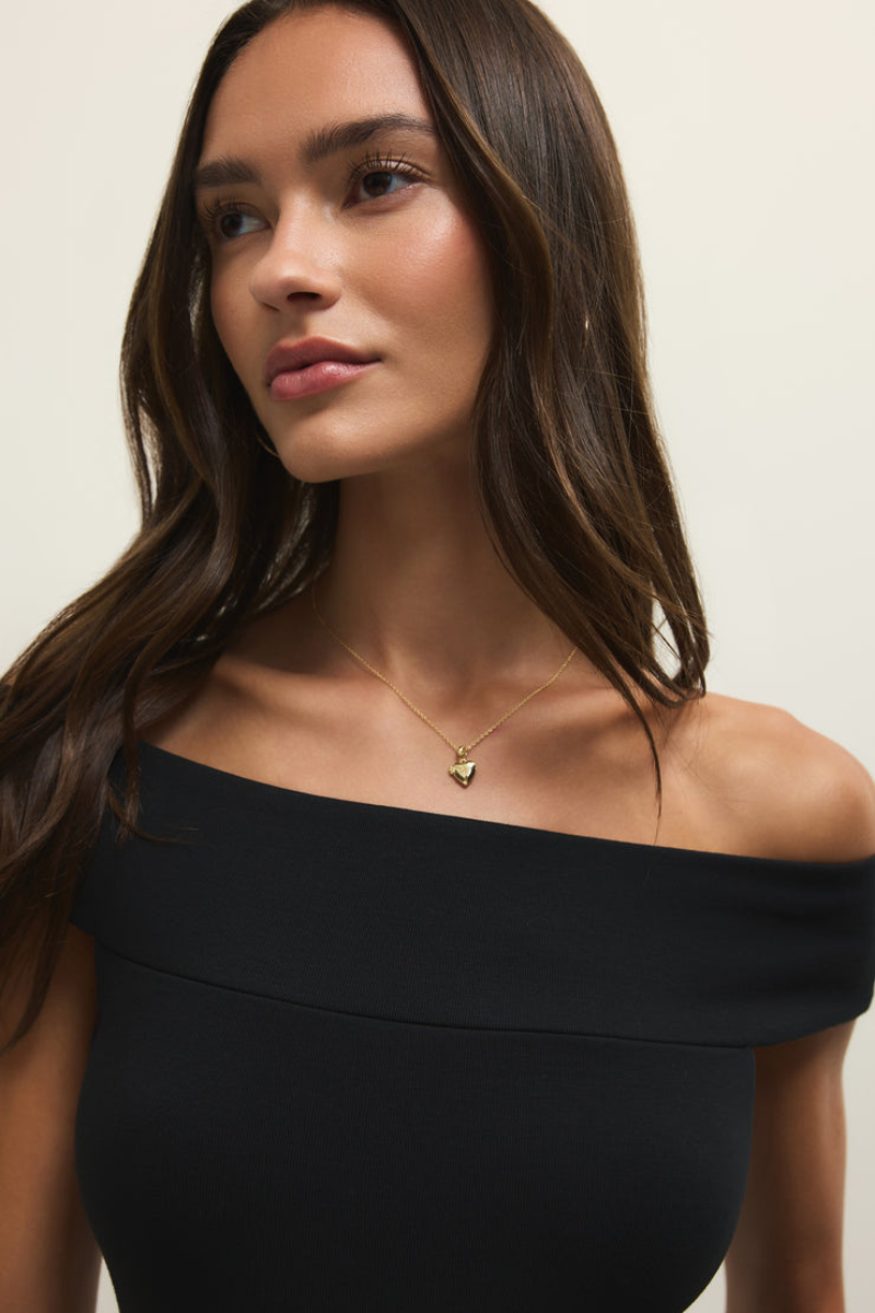 SECOND SKIN OFF SHOULDER TOP-BK