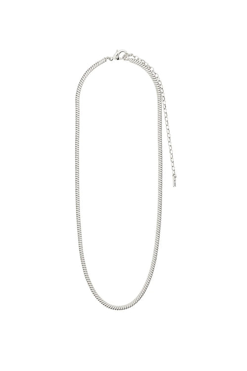 DOMINIQUE SILVER PLATED NECKLACE