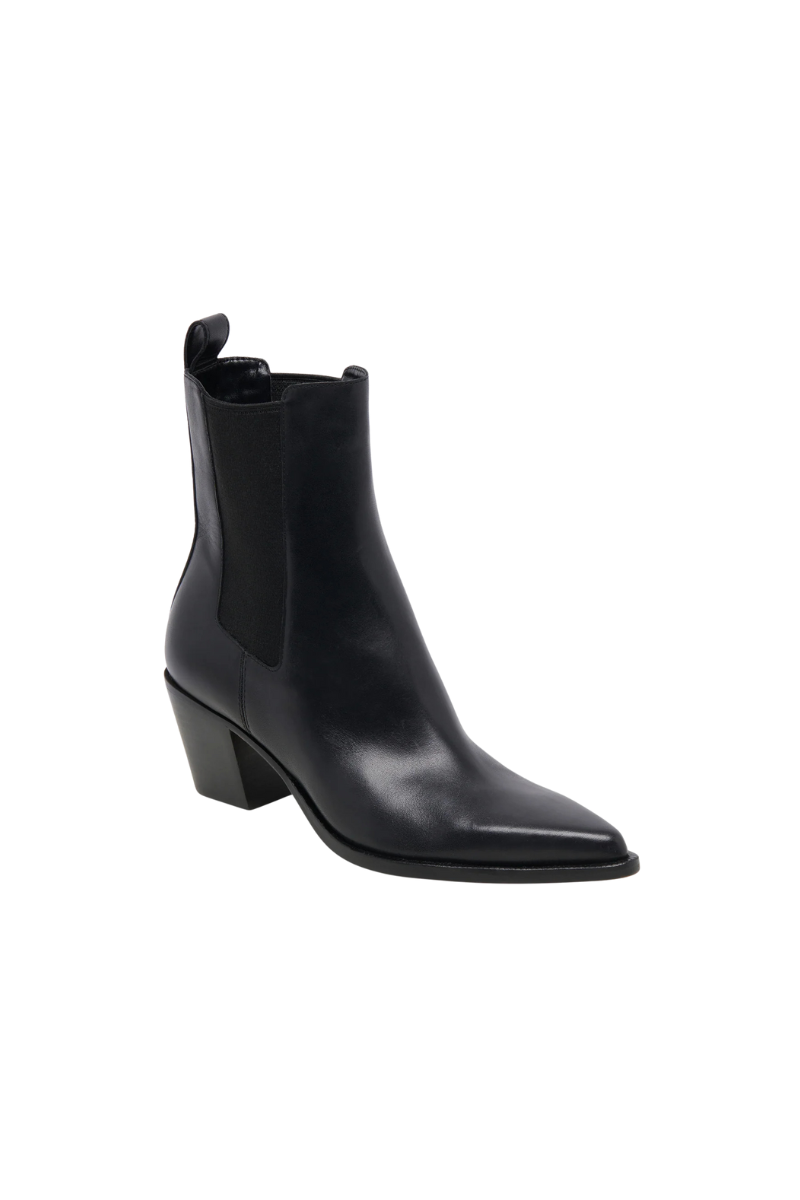 SHADIE LEATHER BOOTS-BK