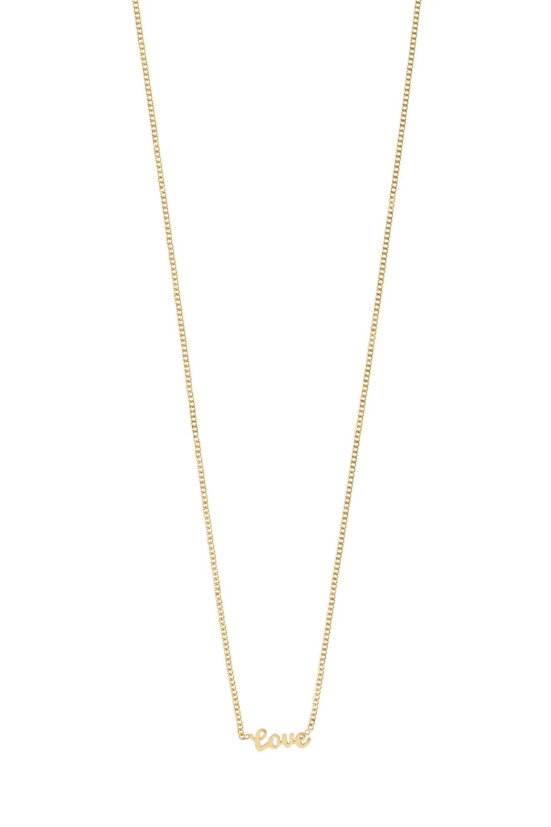 LOVE GOLD PLATED NECKLACE