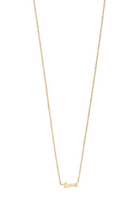 LOVE GOLD PLATED NECKLACE