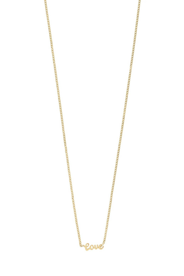 LOVE GOLD PLATED NECKLACE