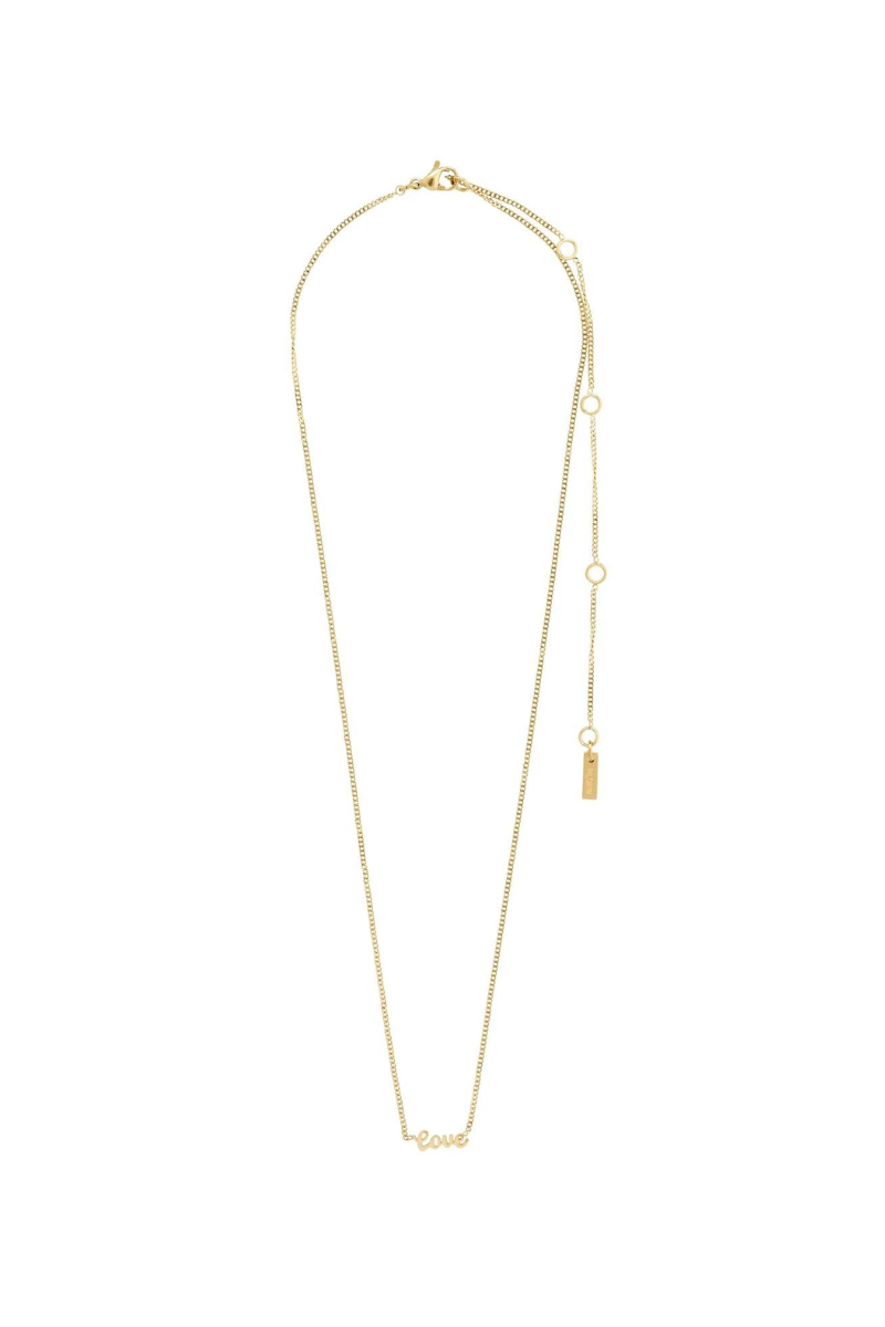 LOVE GOLD PLATED NECKLACE