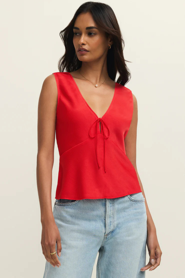 LUANA LUXE SATIN TOP-RE