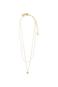 ARLET 2 IN 1 GOLD PLATED NECKLACE