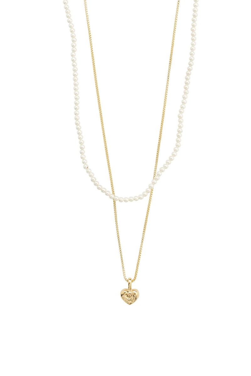 ARLET 2 IN 1 GOLD PLATED NECKLACE