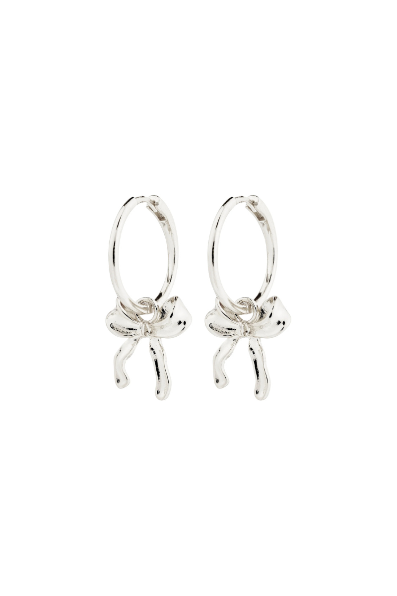 CASSIAN HOOP SILVER PLATED EARRINGS