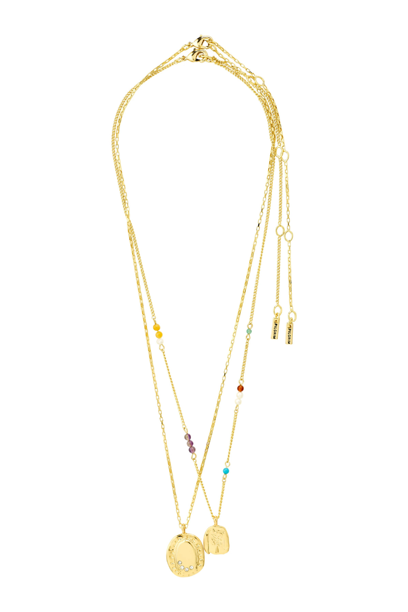 HERE 2 IN 1 GOLD PLATED NECKLACE