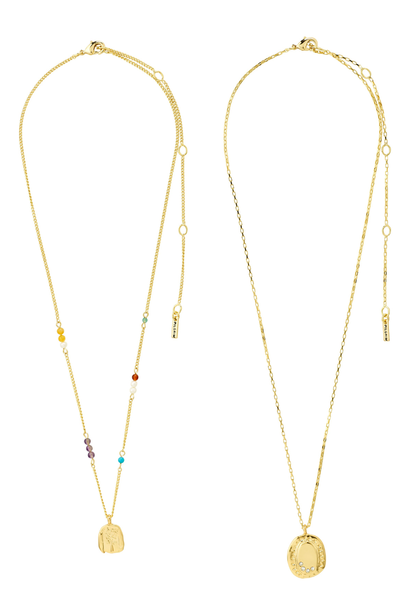 HERE 2 IN 1 GOLD PLATED NECKLACE