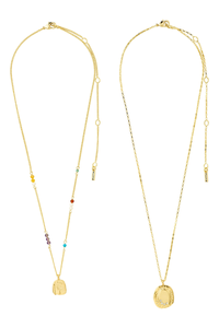HERE 2 IN 1 GOLD PLATED NECKLACE
