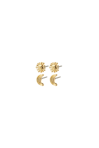 MISHA 2IN1 GOLD PLATED EARRINGS