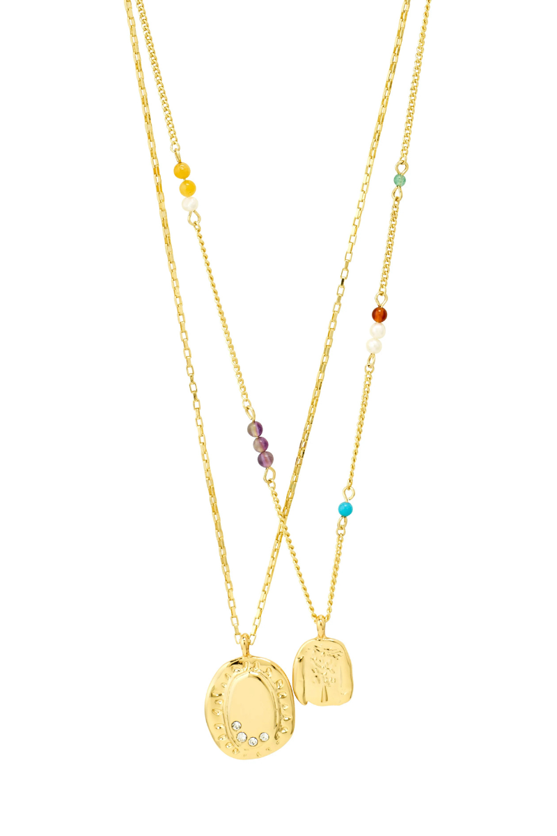 HERE 2 IN 1 GOLD PLATED NECKLACE