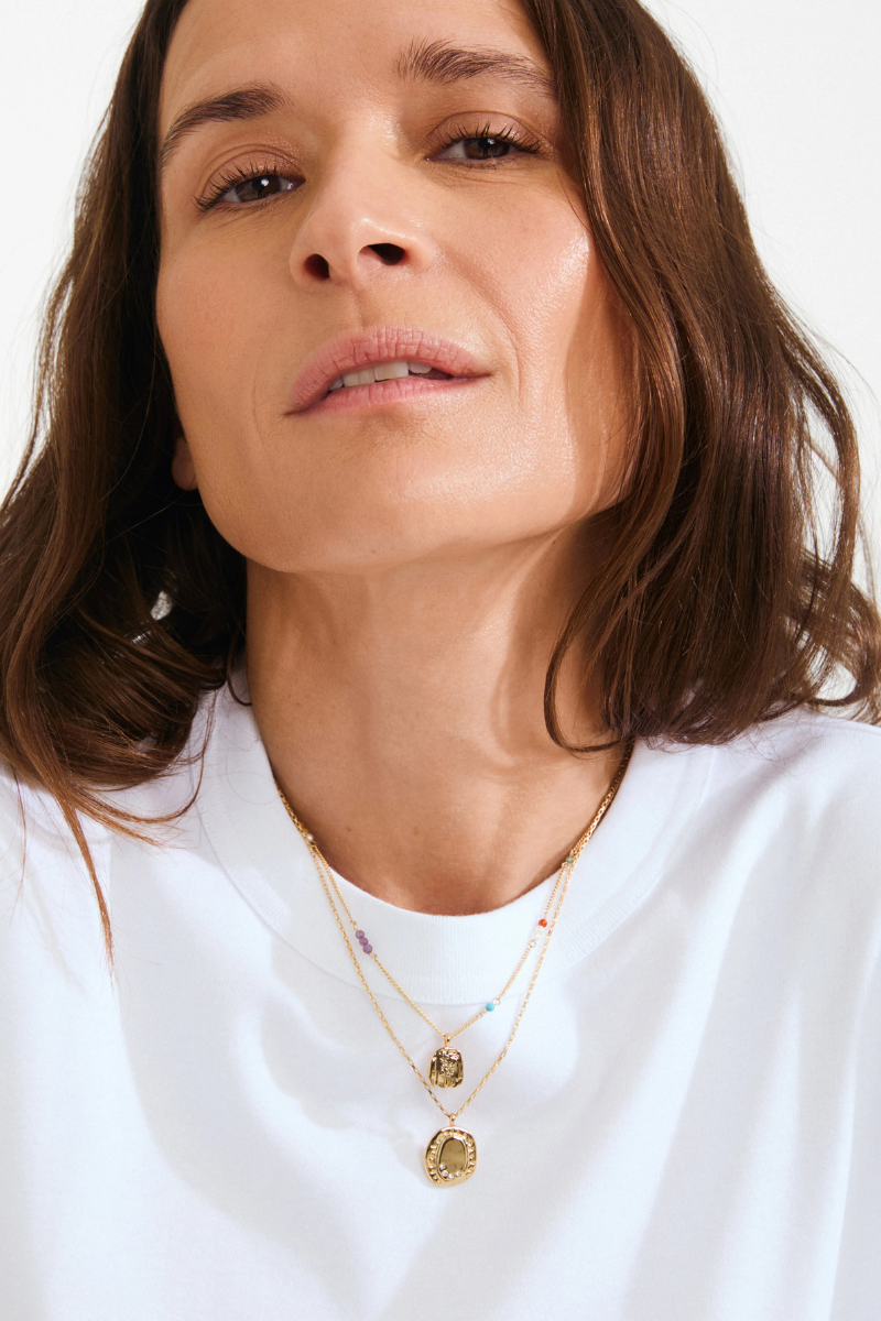 HERE 2 IN 1 GOLD PLATED NECKLACE