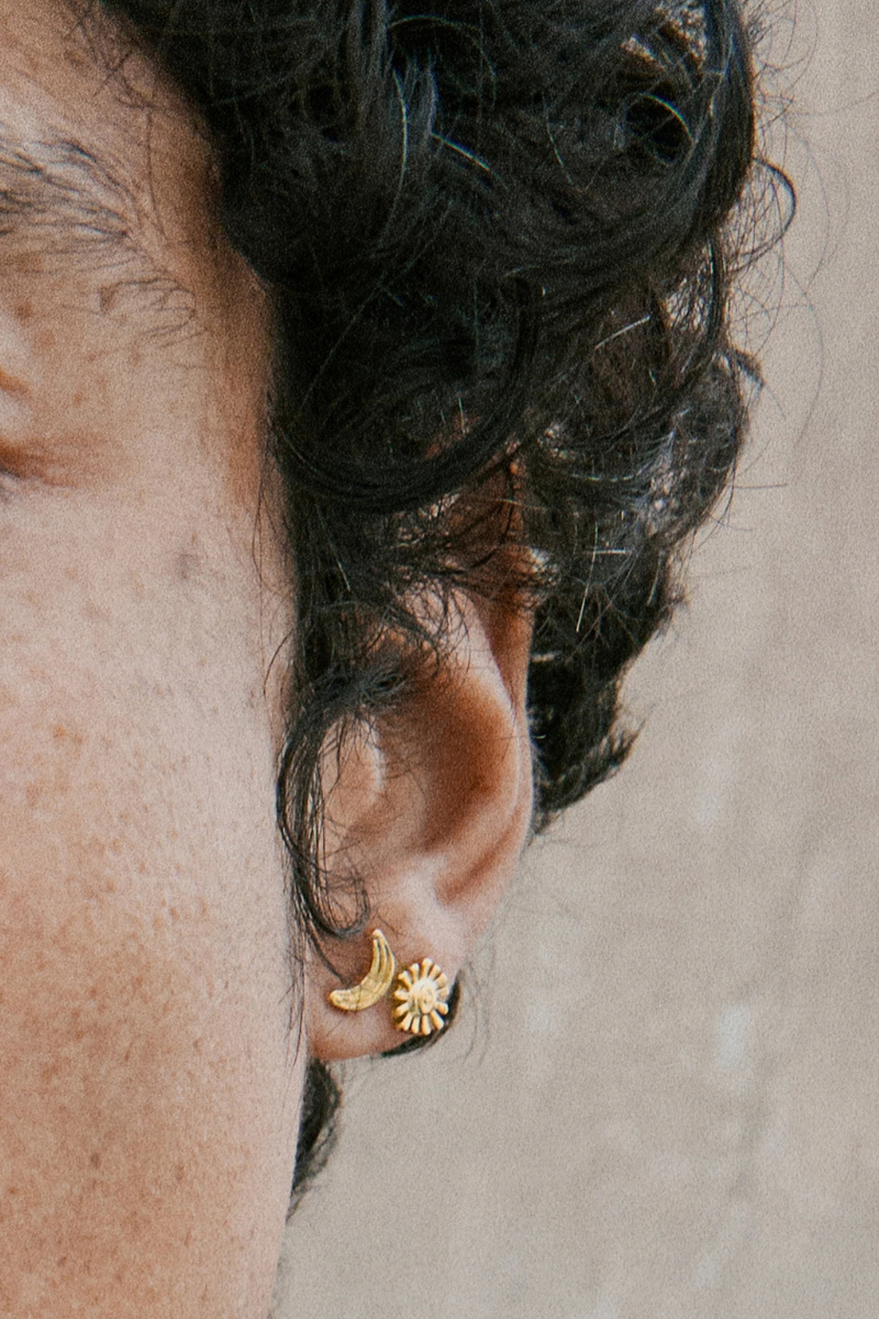 MISHA 2IN1 GOLD PLATED EARRINGS