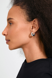 KAIROA CHUNKY SILVER PLATED EARRINGS