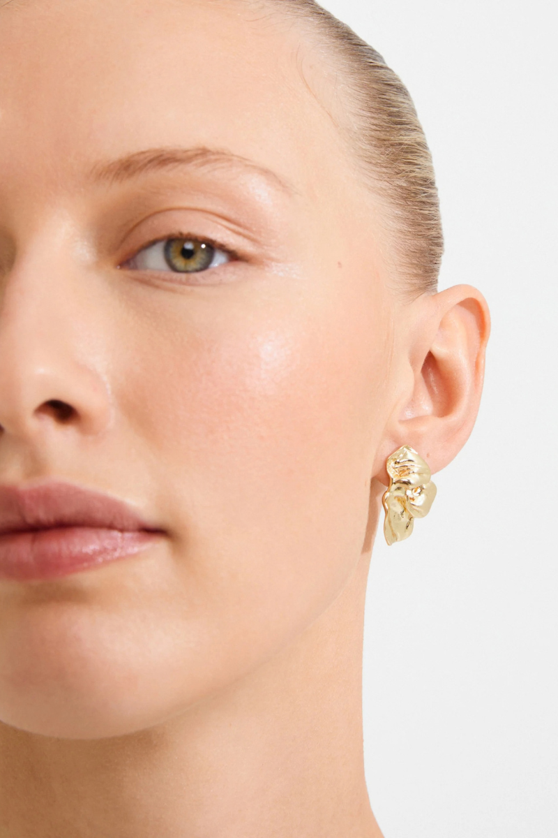 SOLARI GOLD PLATED EARRINGS