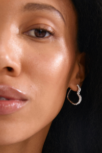 SORA HEART SILVER PLATED EARRINGS