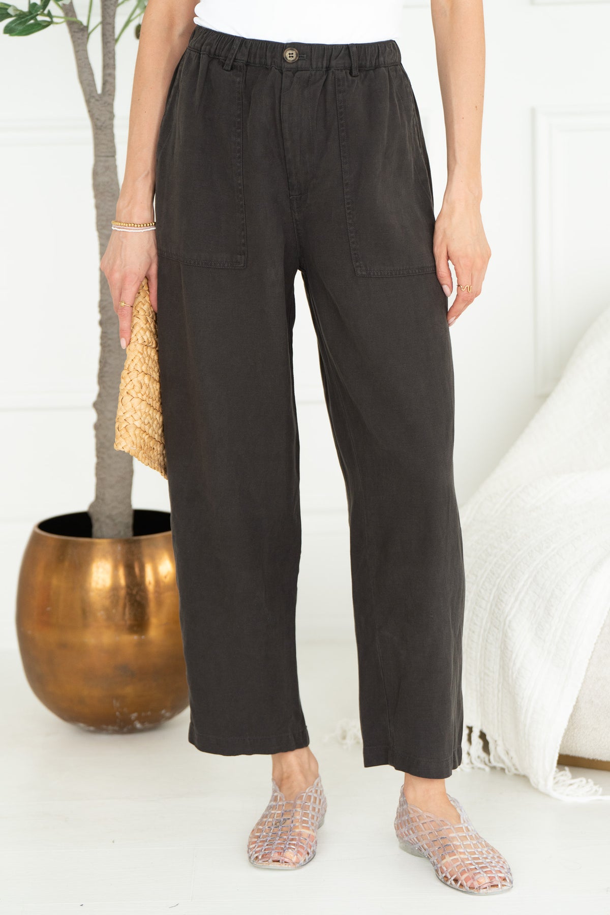 ALWAYS CHIC SOFT CURVE TENCEL PANTS-CH