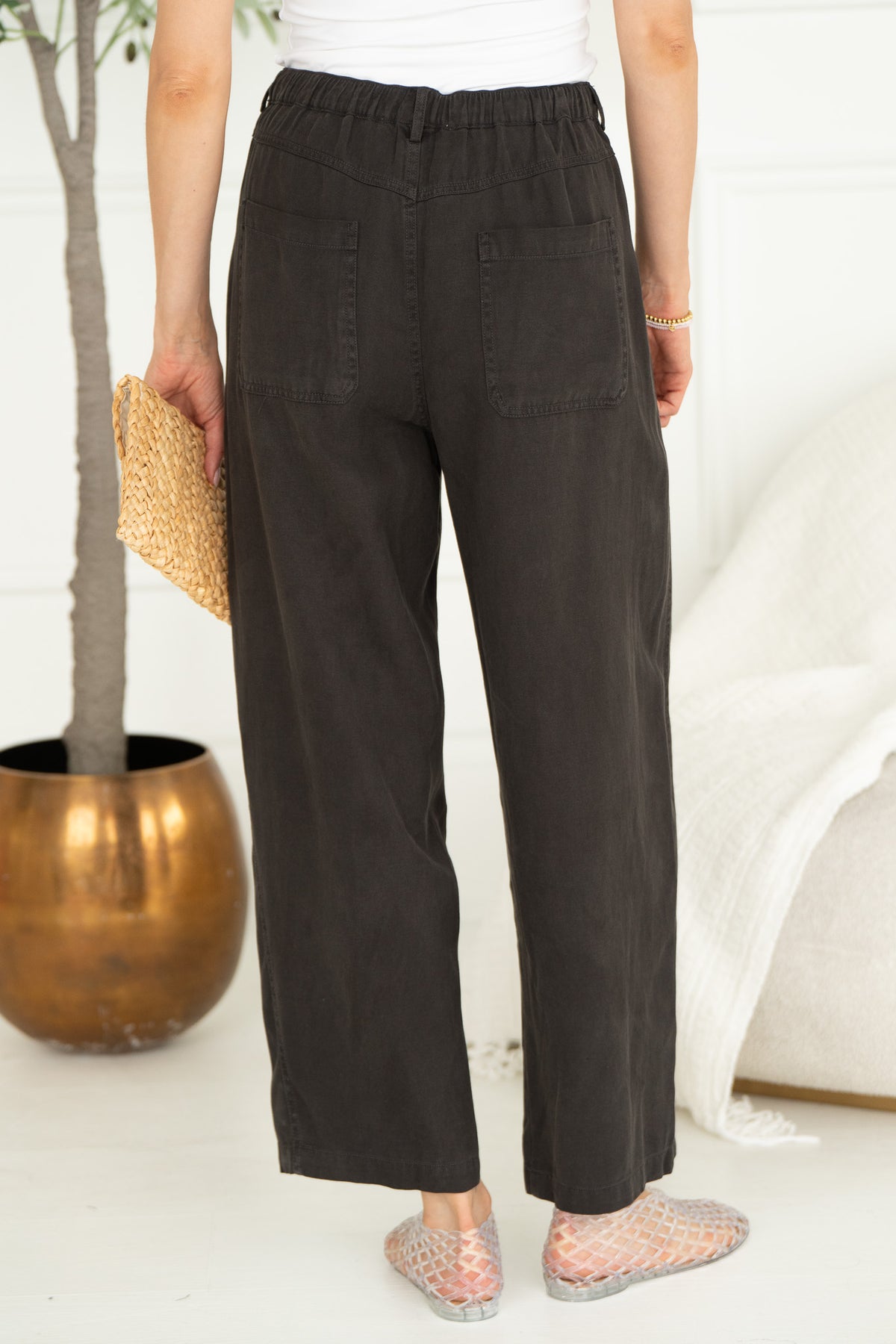 ALWAYS CHIC SOFT CURVE TENCEL PANTS-CH