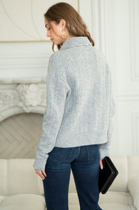 MICAH BOW FRONT SWEATER