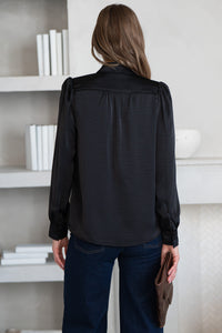 WHY NOT ME SATIN BLOUSE