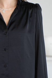 WHY NOT ME SATIN BLOUSE