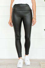 GINNY FAUX LEATHER LEGGINGS