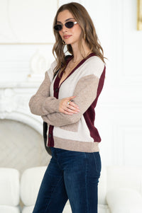 LINDEN COLOURBLOCK CARDIGAN