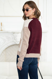 LINDEN COLOURBLOCK CARDIGAN