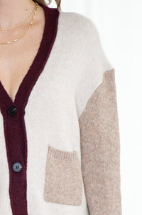 LINDEN COLOURBLOCK CARDIGAN