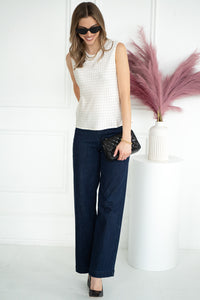 KAEL STUD SATIN TANK