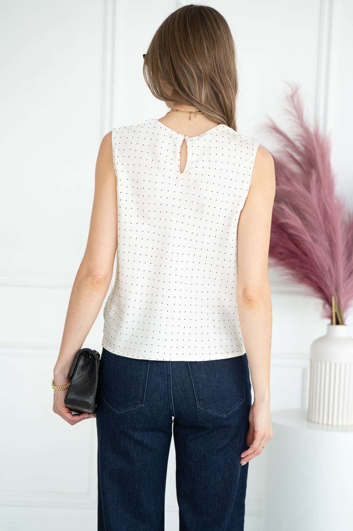 KAEL STUD SATIN TANK