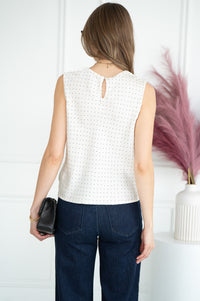 KAEL STUD SATIN TANK