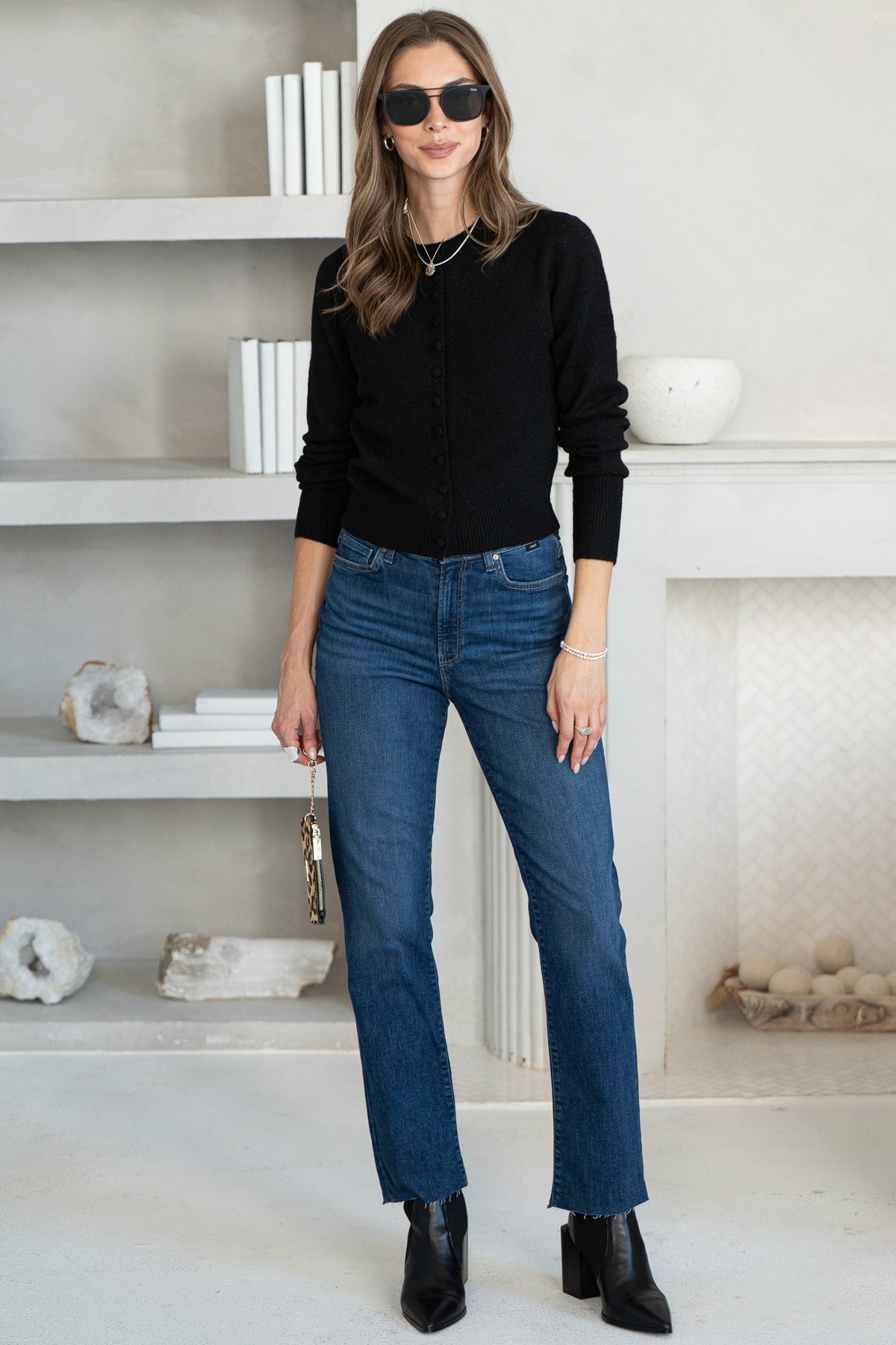 MICKY KNIT BUTTON CARDIGAN