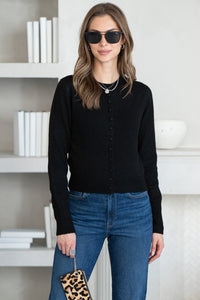 MICKY KNIT BUTTON CARDIGAN