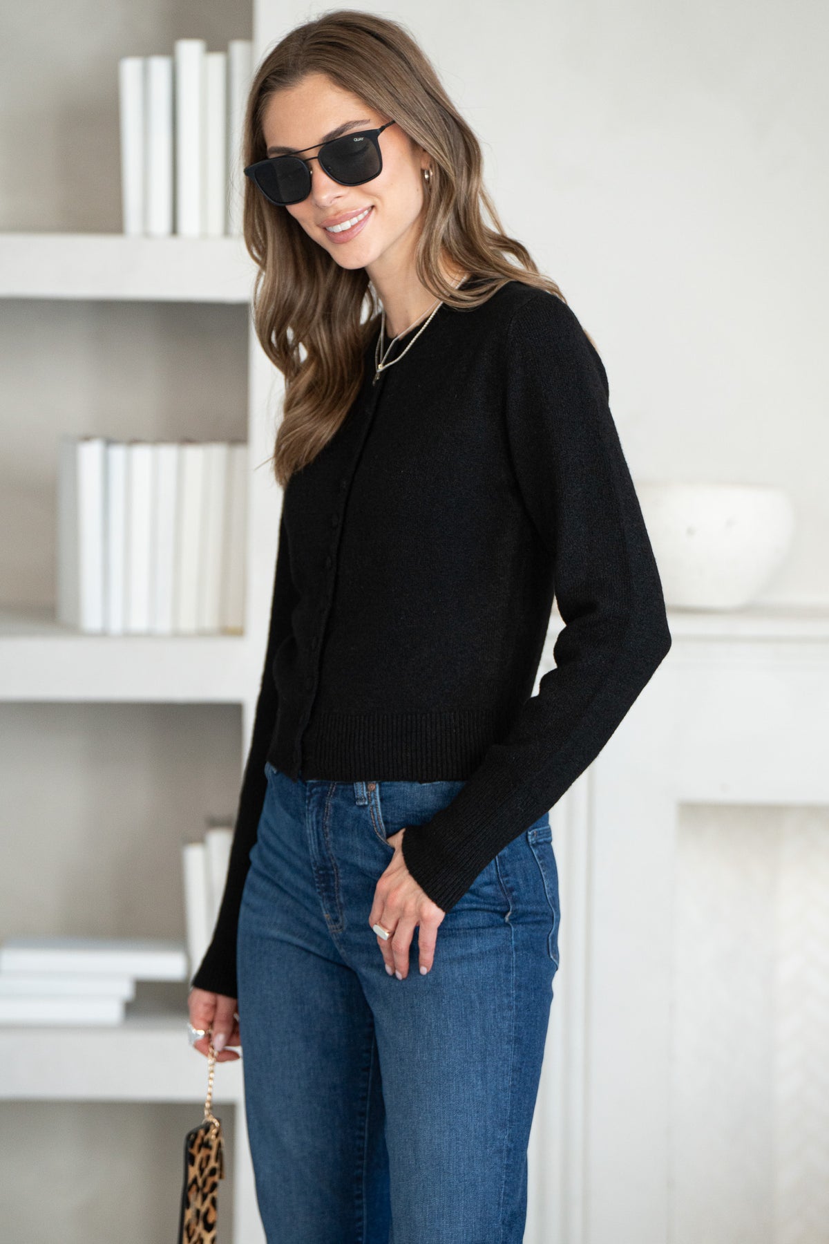 MICKY KNIT BUTTON CARDIGAN