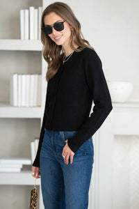 MICKY KNIT BUTTON CARDIGAN